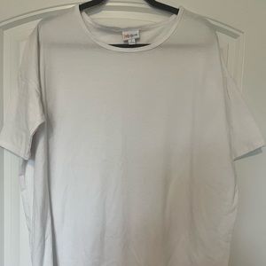 Small White LuLaRoe Irma Top Like New